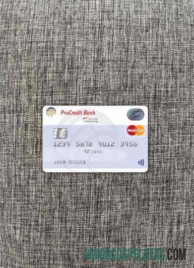 Bulgária ProCredit Bank MasterCard Photolook Frente baixar para verificação
